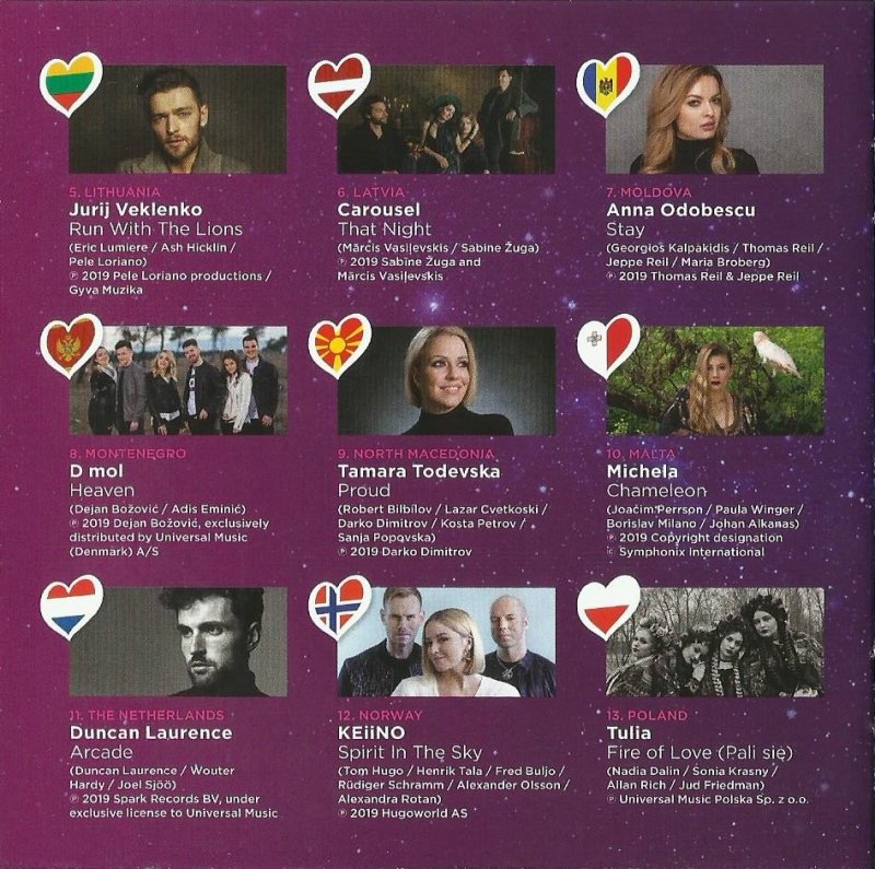 Eurovision Song Contest 2019; Tel Aviv dare to dream (karaoke): Booklet 5